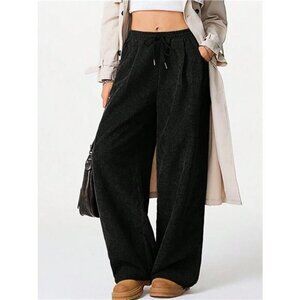 Drawstring Wide Leg Pants